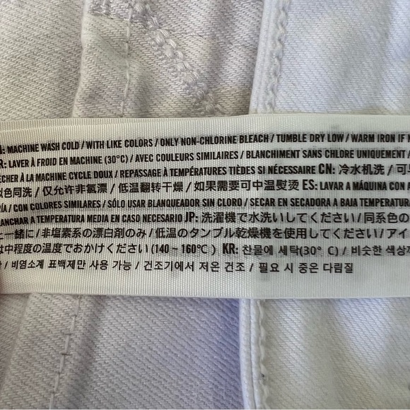 hollister HIGH RISE SUPER SKINNY CLASSIC STRETCH DISTRESSED WHITE JEANS - Picture 10 of 13